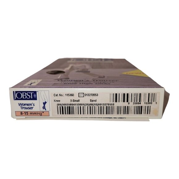 Jobst SupportWear Women's Trouser Knee High Socks 8-15mmHg Sand X-Small - Picture 7 of 9